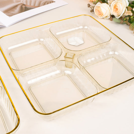 9021 Four-grid Gold-rimmed Fruit Plate M.20