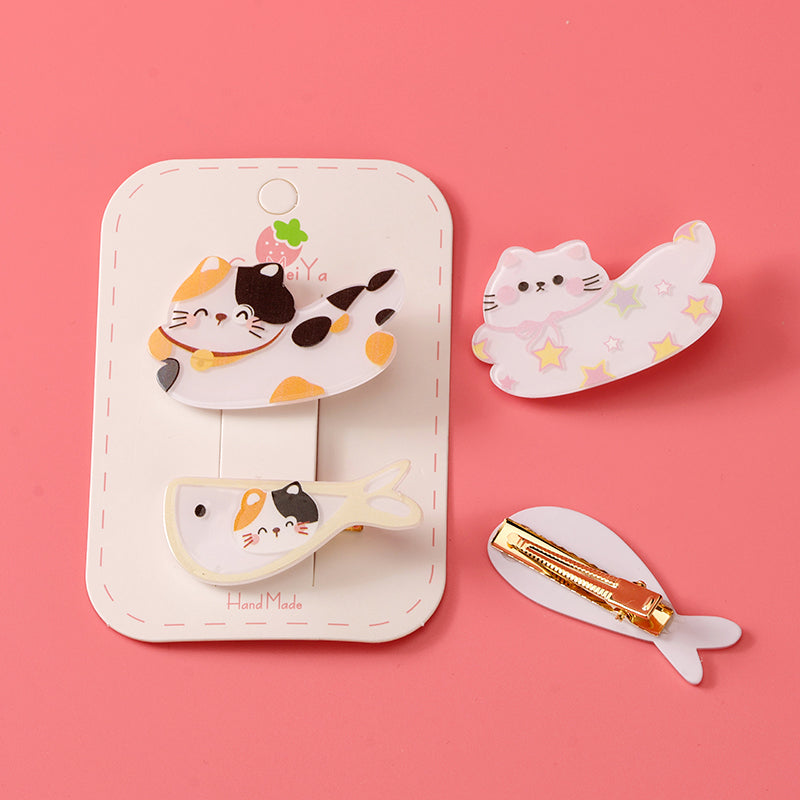 M42 Boxed Acrylic Duck Clips with Kitten Prints