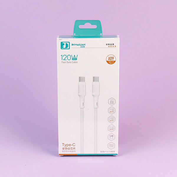 A09-C-C 1.2M USB-C Cable 120W Fast Charging for Huawei Mate/Pura Series A.12 JPDB