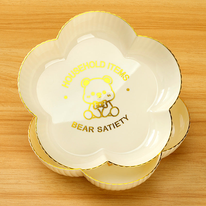 9501 Phnom Penh Flower-shaped Little Bear Fruit Plate M.20