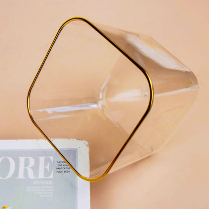 9603 Gold Rim Storage Box Luxury Design Premium Material Jewelry Organizer M.67