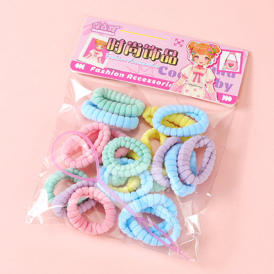 M42 MXM-116 Colored Terry Cloth Hair Ties + Hair Bun Makers (20 Pieces)