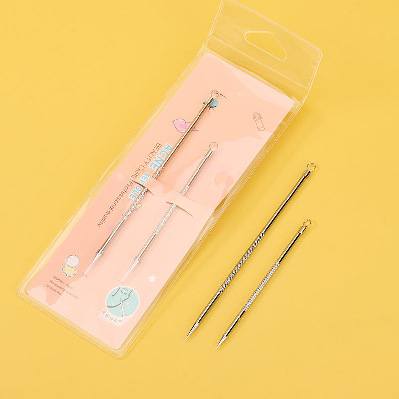 S-507 Juego de dos agujas para el acné (plateadas) M.50 