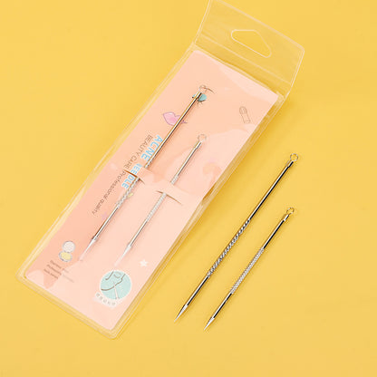 S-507 Juego de dos agujas para el acné (plateadas) M.50 