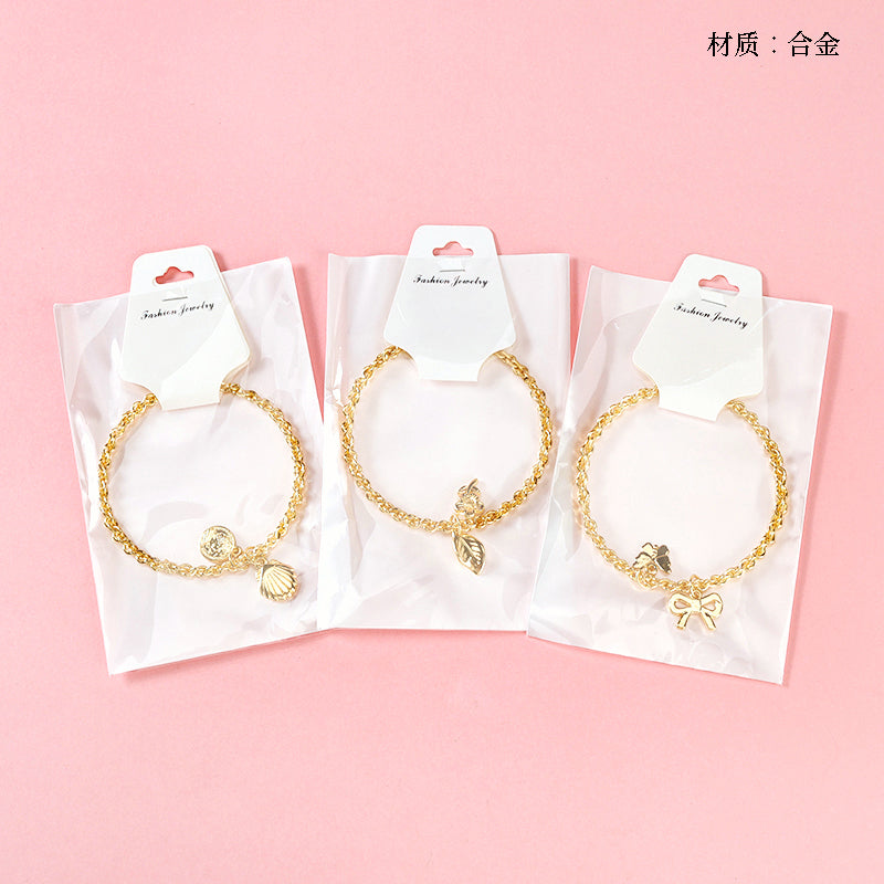 Gold Pendant Twisted Bangle  M.43