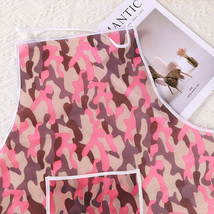 Apron with large floral patterns M.28