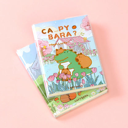 7550 Cartoon Gilded Glue-Bound Notebook (48k) Portable Kids School Supplies Cute Design M.81