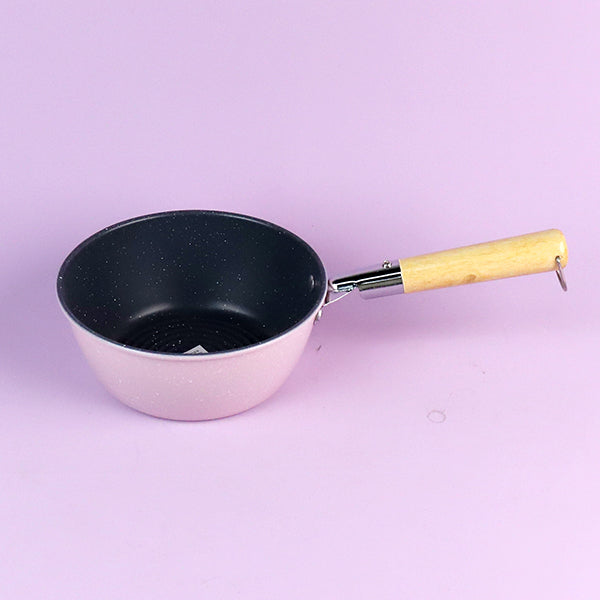 16cm Milk Pan with Wooden Handle and Oil - gathering Function M.61 JPDB