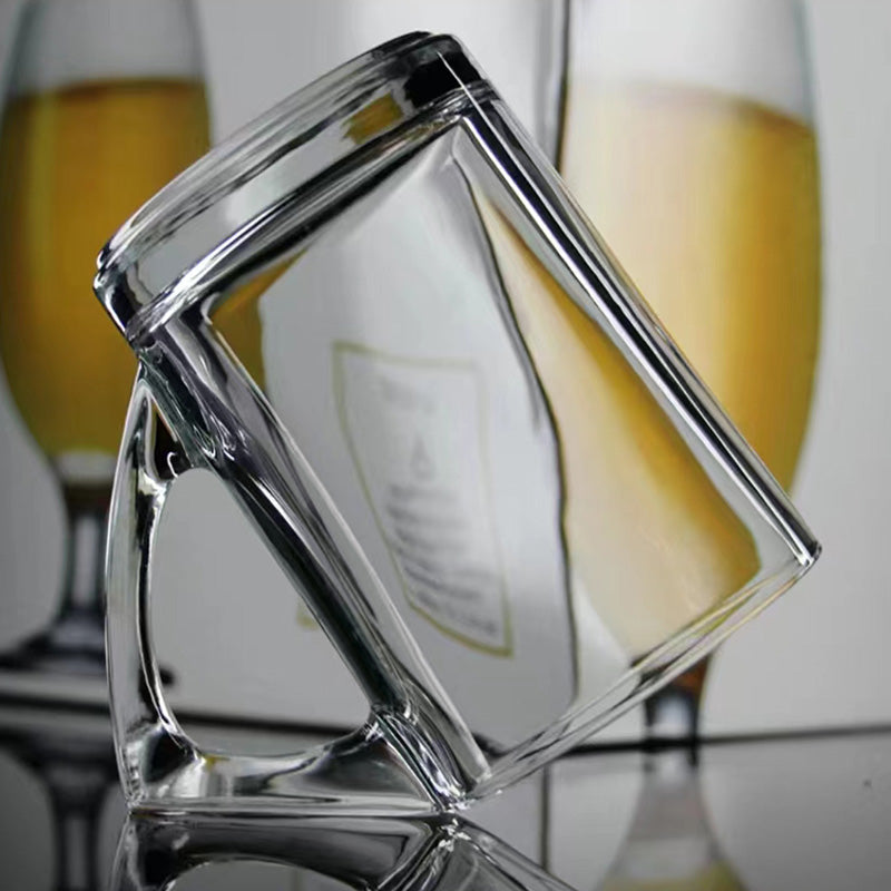 Model ZLB01 Glass Handle Cup (Amber - Ash Color) M.17