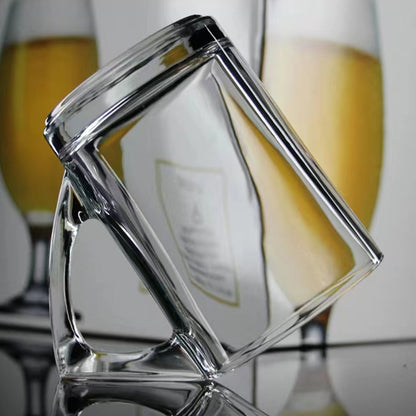 Model ZLB01 Glass Handle Cup (Amber - Ash Color) M.17