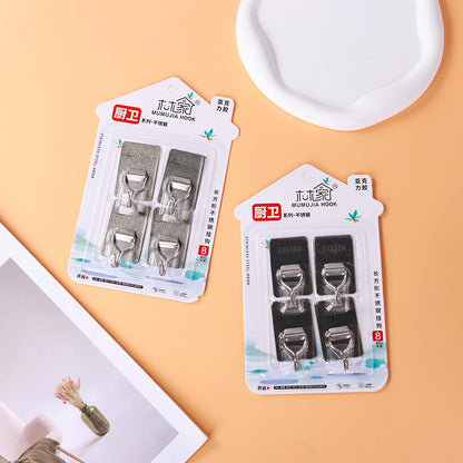 Mumujia Model 0291 Hooks - 4 Pcs Rectangular Stainless Steel Type M.16