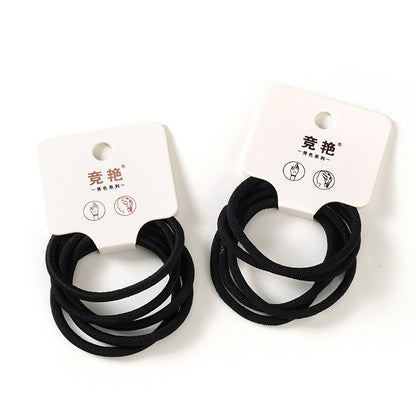 M42 Boxed 5 Black Hair Ties - Elastic & Non-Slip for Daily Ponytails