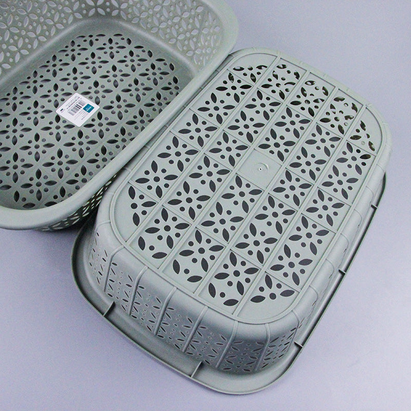 Yidele 8278 Clover Rectangular Basket (150) M.13