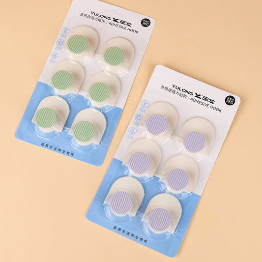 Yulong Model 8065 Adhesive Hooks - 6 Pcs Minimalist Nordic Style M.16