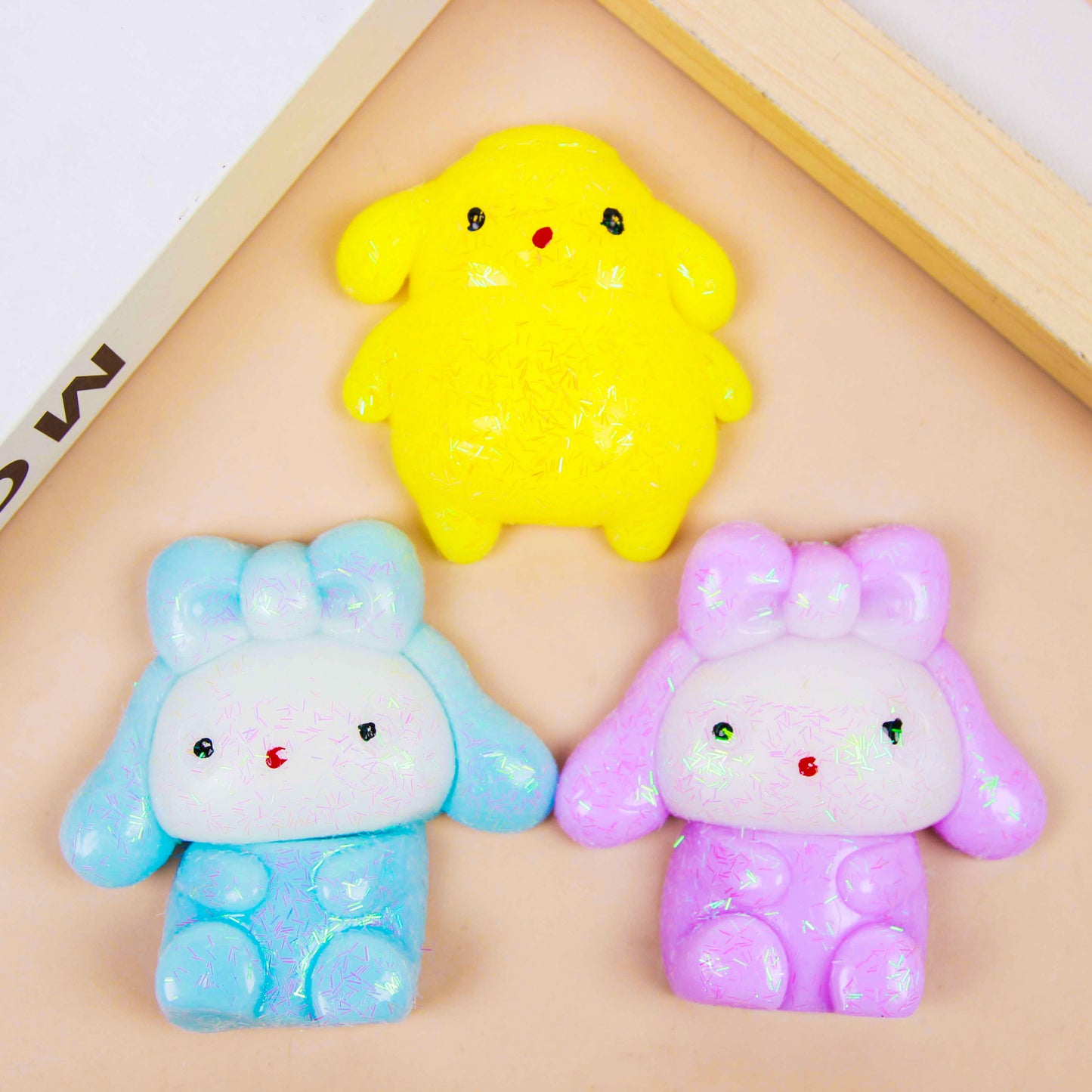 Glitter Sanrio Stress Relief Squishy Toy Cinnamoroll My Melody Soft Slow Rebound for Girls M.08