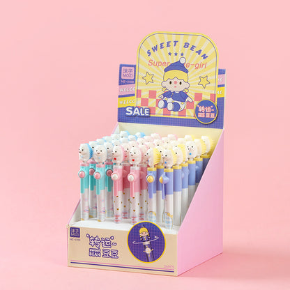 Adorable Cartoon Rotating Gel Pens (Mixed Styles)! These pens are not only fun - looking but also offer a unique writing experience. They're a great choice for adding a touch of playfulness to your daily writing. M.82