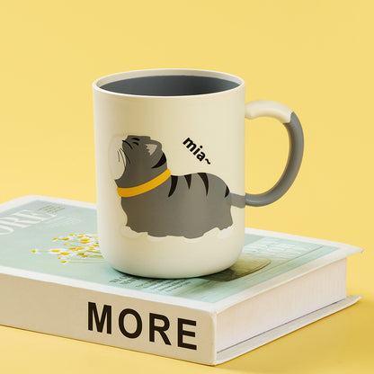 CHT-8132 Two-color Cute Kitten Mug M26 M.26