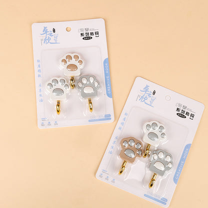 Zhuoyunxin Model 5628 Adhesive Hooks - 3 Pcs Cat Claw Design M.16