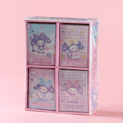 XX-64033 Nainaimee Glitter Glue-Bound Notebook 100 Pages Sparkle Cover School Office M.81