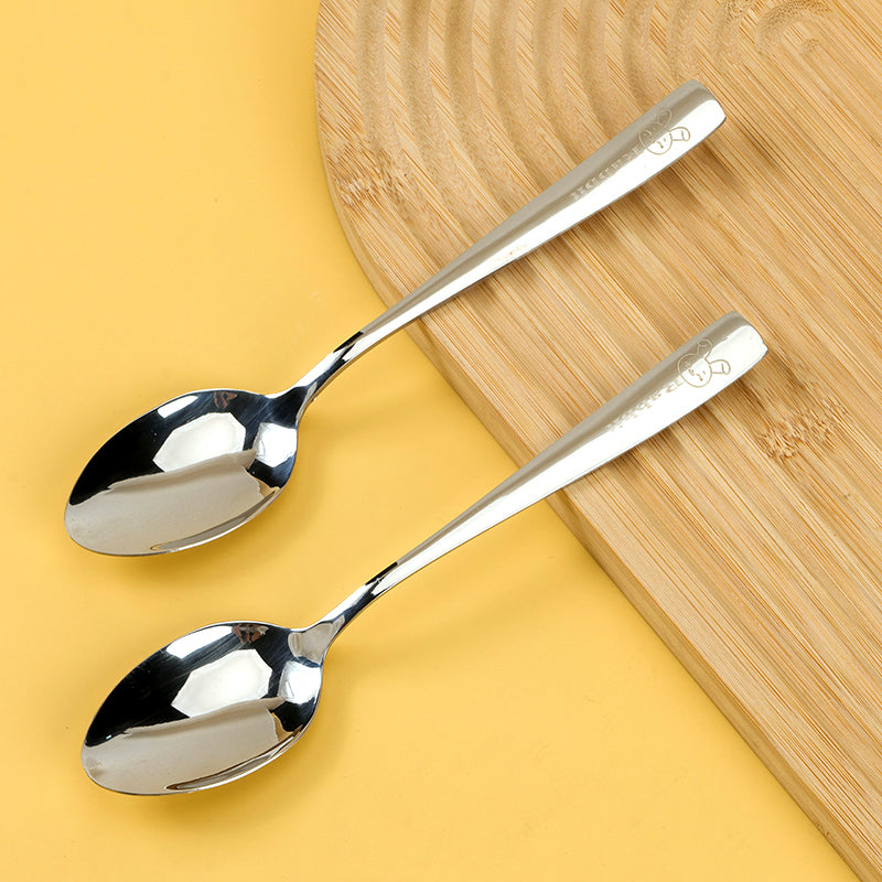 YLLZ-1747 Rabbit-Shaped Square-Handle No.2 Pointed Spoon M.66