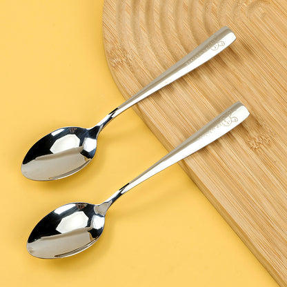 YLLZ-1747 Rabbit-Shaped Square-Handle No.2 Pointed Spoon M.66