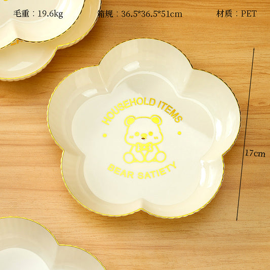 9501 Phnom Penh Flower-shaped Little Bear Fruit Plate M.20