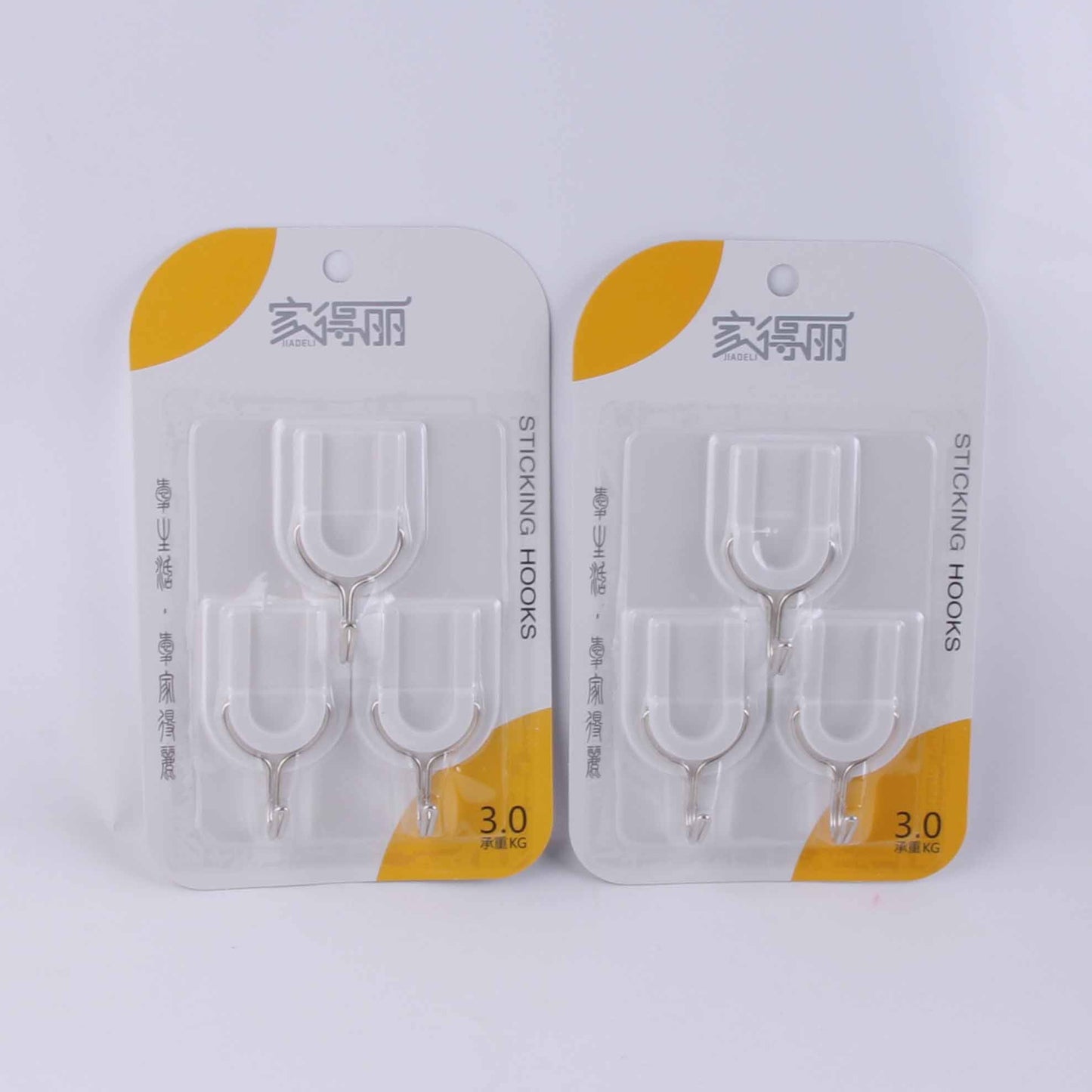 Model JDL8004 Adhesive Hooks - 3 Pcs M.16