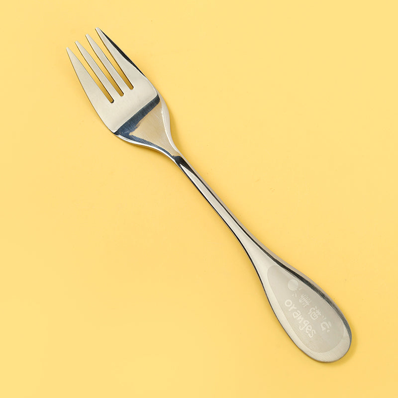 Wish-Fulfillment Orange Kids' Fork M.66