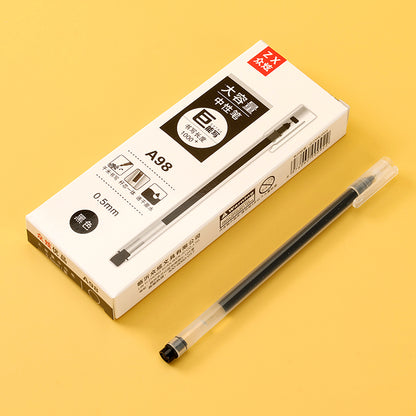 Bolígrafo de gel de escritura de alta capacidad Zhongxuan A98 (negro) M.82