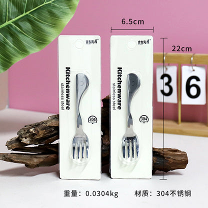 0035 304 Stainless Steel Little Whale Kids' Fork M.66 JPDB
