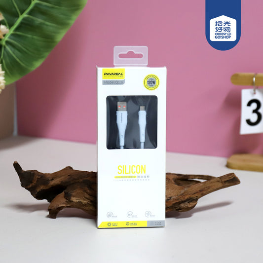 Q131 White Starry Sky Silicone Cable for Apple - MFi Certified 20W PD Fast Charging A.12 JPDB