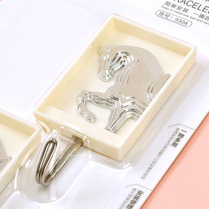 Qiaoxiaoya Model 9304 Adhesive Hooks - 2 Pcs Steed Design M.16