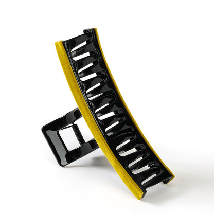 M42 5.12 Inch Large Hair Claw with Colored Flocked Texture