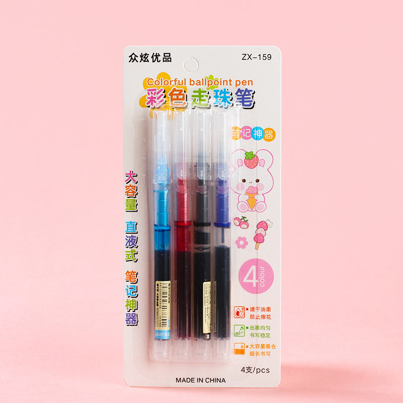 ZX-159 Four Gel Pens (Assorted Colors) M82