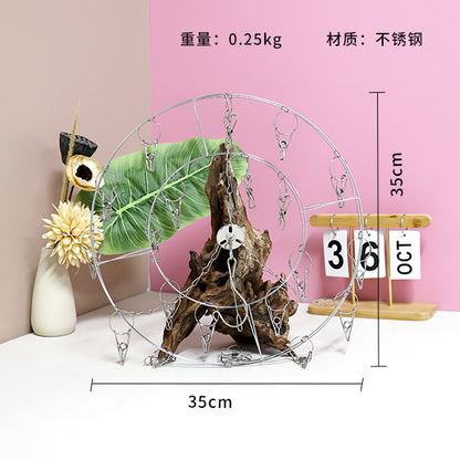 Model 2.1 Wire Circular Sock Rack with 20 Clips M.15 JPDB