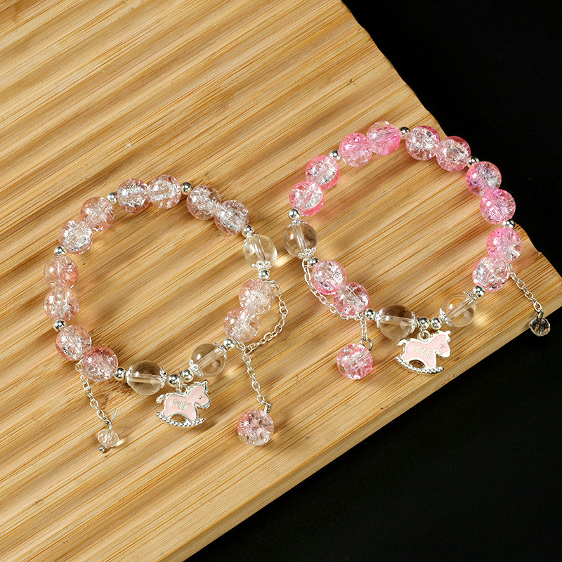 Cracked Enamel "Ma Dao Cheng Gong" Bracelet  M.43