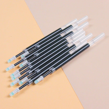 10pcs Retractable Pen Refills 0.5mm Black Quick-Dry Needle/ST Nib for Students & Office M.82