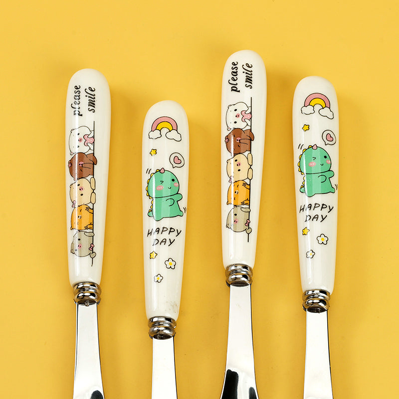 Ceramic Yuanbao-shaped Spoon M.66