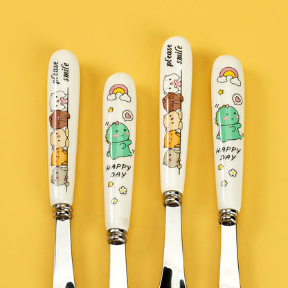 Ceramic Yuanbao-shaped Spoon M.66