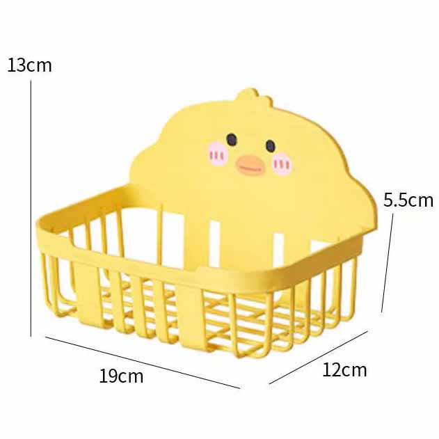 0567 Yellow Duck Trash Can (Square) M.23