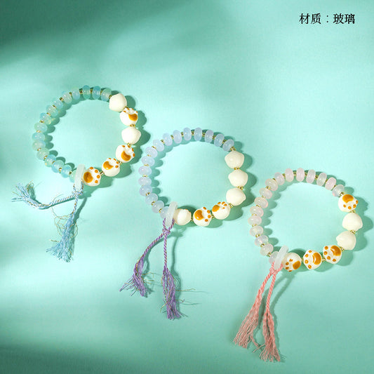 Ice Soul Abacus Bead Cat Claw Bracelet  M.43