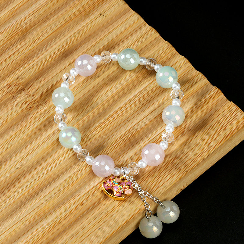 Mermaid Pearl Trojan Horse Bracelet  M.43