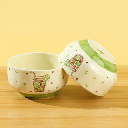 Yingshanhong 4.6-inch Zhiyue Bowl (Orange Lemon) M.18