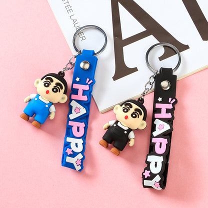 Amuleto de Shin-chan con lazo y tirantes - Amuleto de bolso de anime M.41 M.46 M.72 