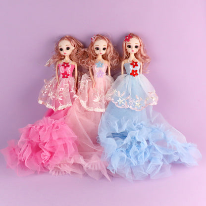 3D Eye Embroidered Small Floral Doll (Assorted) M.04 JPDB