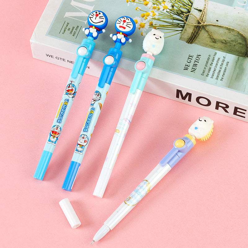 Adorable Cartoon Rotating Gel Pens (Mixed Styles)! These pens are not only fun - looking but also offer a unique writing experience. They're a great choice for adding a touch of playfulness to your daily writing. M.82