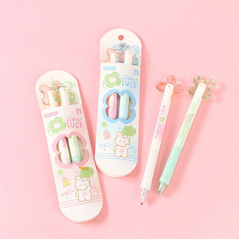 Shengdian 1537 Lucky Spin Gel Pen 0.5mm Quick-Dry Ink Rotatable Charm for Stress Relief M.82