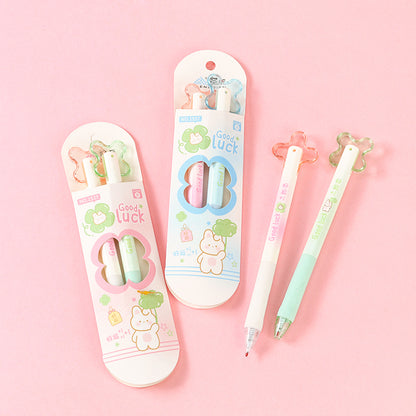 Shengdian 1537 Lucky Spin Gel Pen 0.5mm Quick-Dry Ink Rotatable Charm for Stress Relief M.82