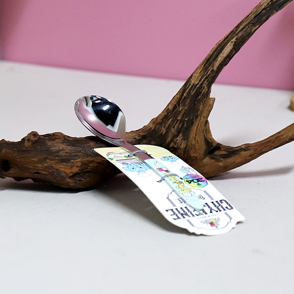 TF - 2114 304 Stainless Steel Large Flower Rabbit Round - Tip Spoon M.66 JPDB