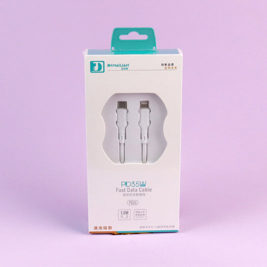 1.2m 5-Core 120W PD Fast Charging Data Cable - Model PD33 (Apple Compatible) A12JPDB